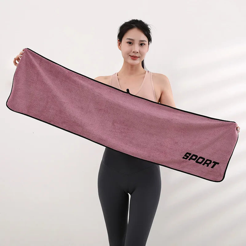 30 * 110cm Sports Towel Ultra-fine Fiber Gym Workout Sweat Absorption Towel Yoga Quick Drying Exercise Beach Quick Dry Towel