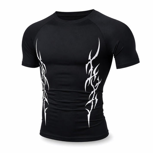 Camiseta deportiva negra ajustada