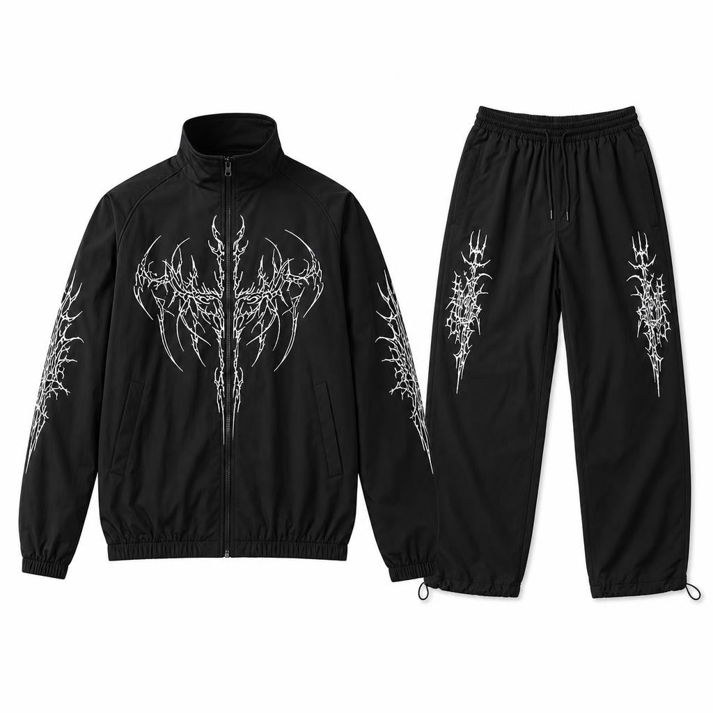Conjunto deportivo hombre estampado gotico