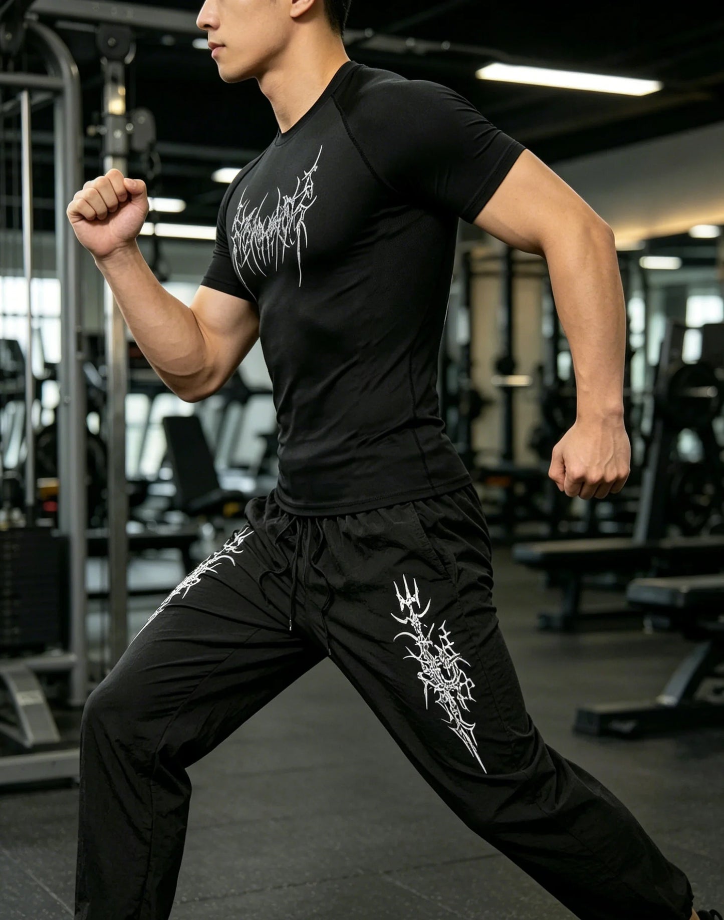 Conjunto Deportivo Hombre Estampado Gótico