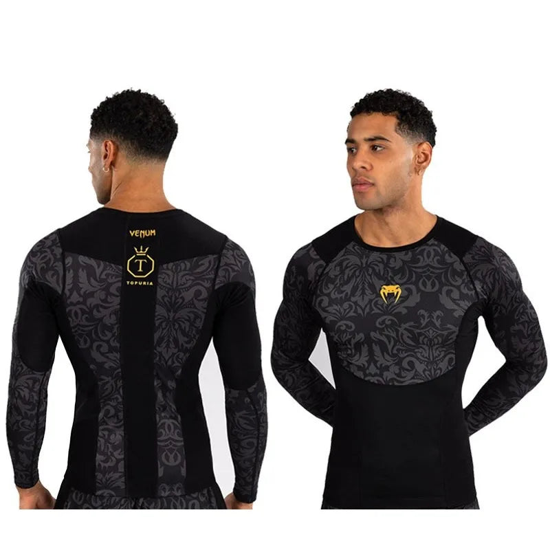 Camiseta de Compresión Deportiva Azul
