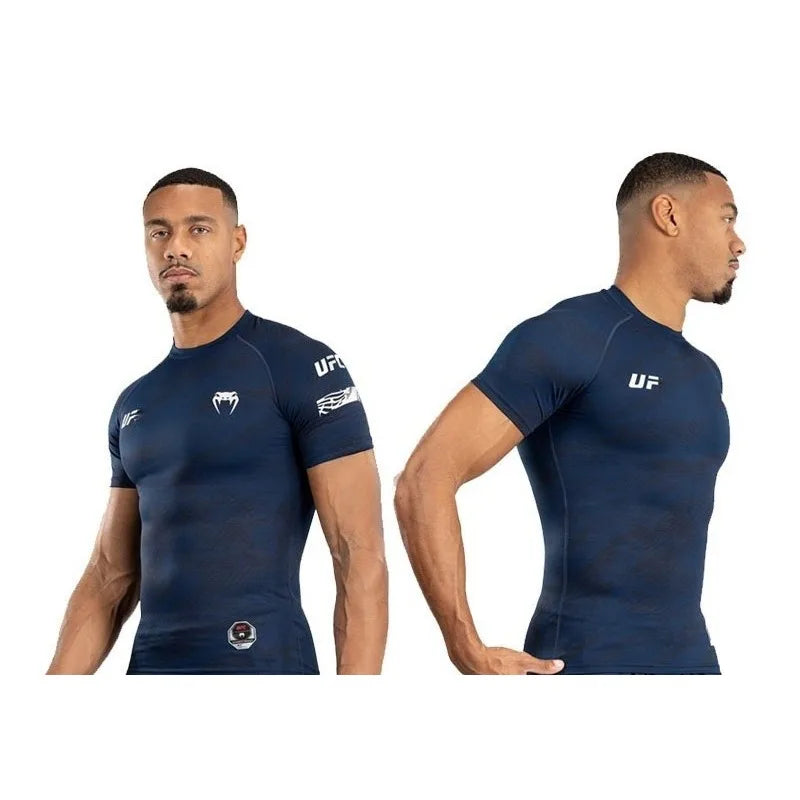 Camiseta de Compresión Deportiva Azul