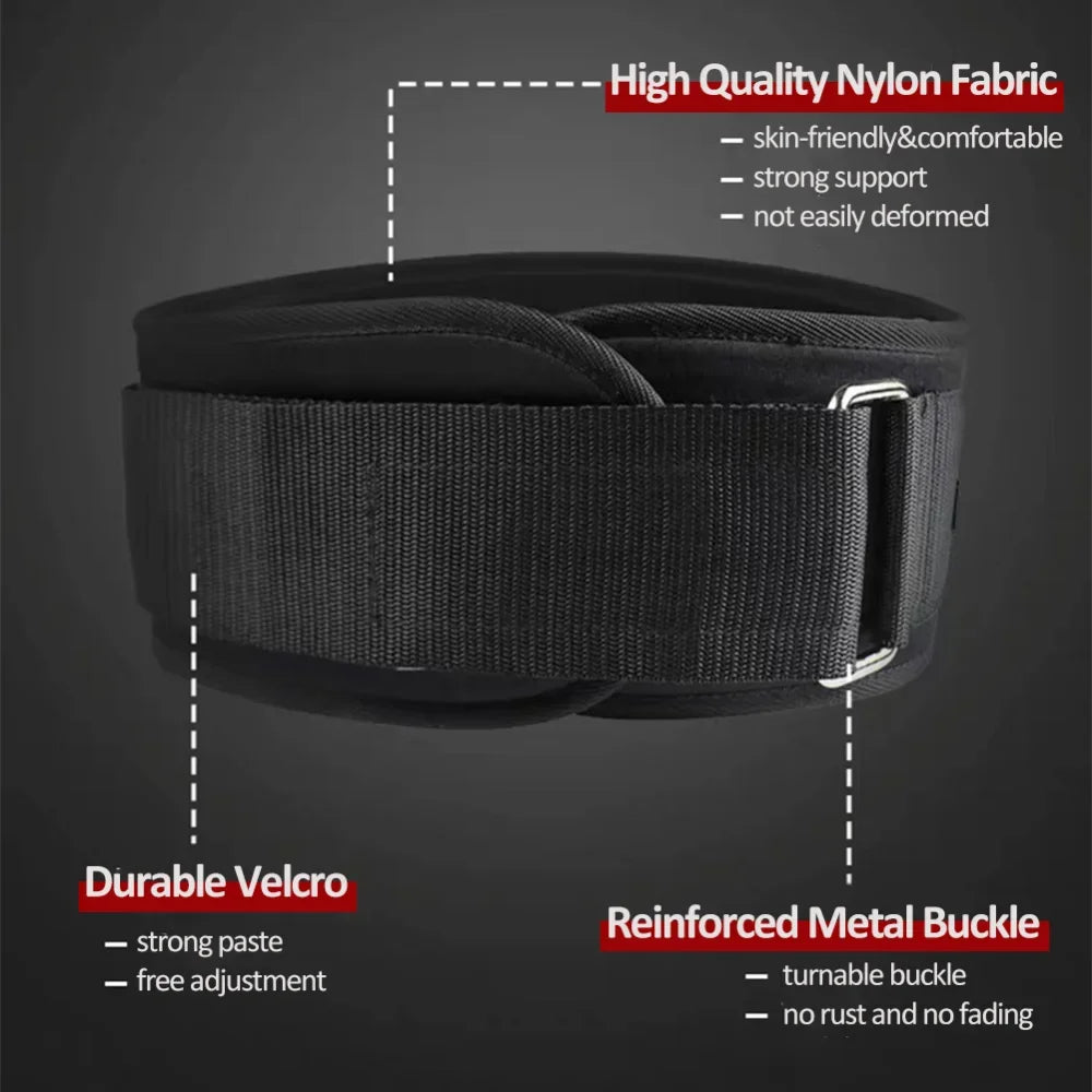 Weightlifting Squat Training Lumbar Support Band Sport Powerlifting Belt Fitness Gym Back Waist Protector for Men Woman's Girdle