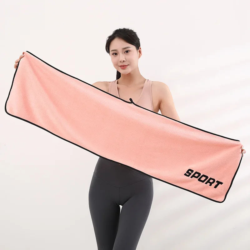 30 * 110cm Sports Towel Ultra-fine Fiber Gym Workout Sweat Absorption Towel Yoga Quick Drying Exercise Beach Quick Dry Towel