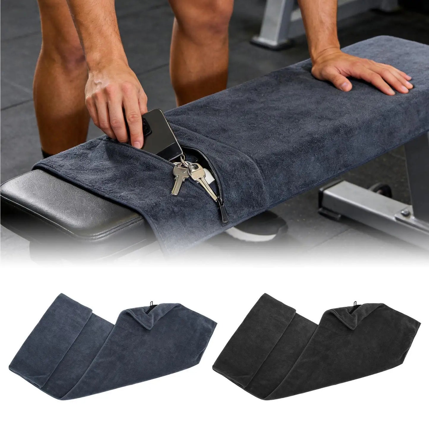 High-Performance Gym Towel Microfiber With Super Absorbency & Quick Dry For Yoga Tennis Fitness Training, Mat & Bench Cover