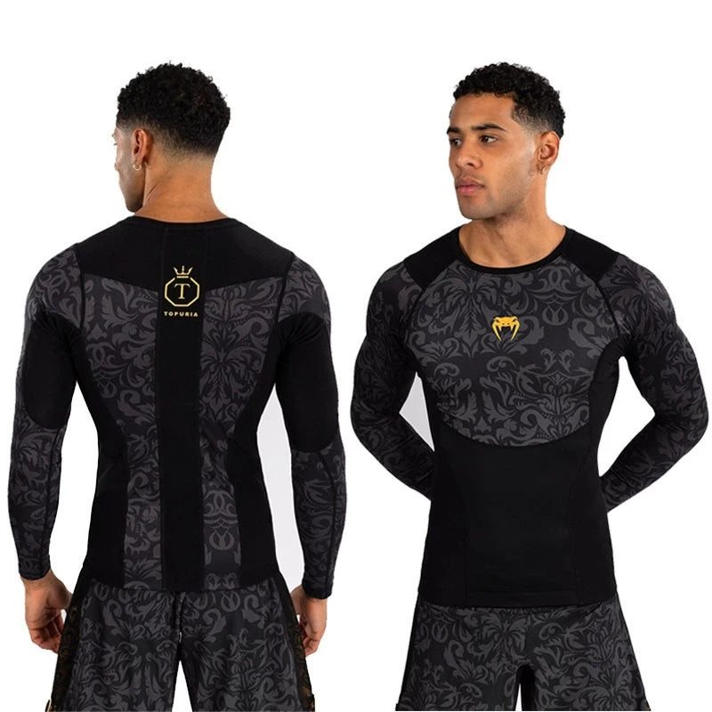 Camiseta de Compresión Deportiva Azul