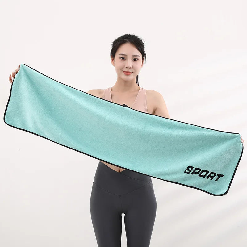 30 * 110cm Sports Towel Ultra-fine Fiber Gym Workout Sweat Absorption Towel Yoga Quick Drying Exercise Beach Quick Dry Towel
