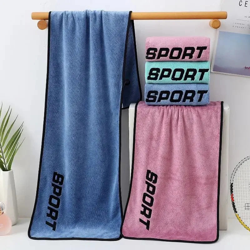 30 * 110cm Sports Towel Ultra-fine Fiber Gym Workout Sweat Absorption Towel Yoga Quick Drying Exercise Beach Quick Dry Towel