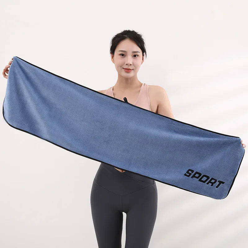 30 * 110cm Sports Towel Ultra-fine Fiber Gym Workout Sweat Absorption Towel Yoga Quick Drying Exercise Beach Quick Dry Towel