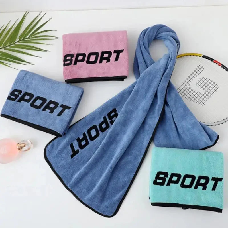 30 * 110cm Sports Towel Ultra-fine Fiber Gym Workout Sweat Absorption Towel Yoga Quick Drying Exercise Beach Quick Dry Towel